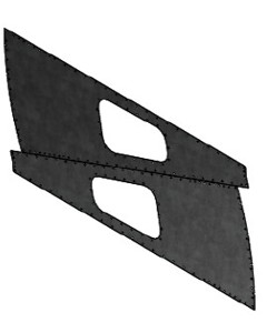 Stamped bottom hopper w/ access window 2.75m - Ext Prod